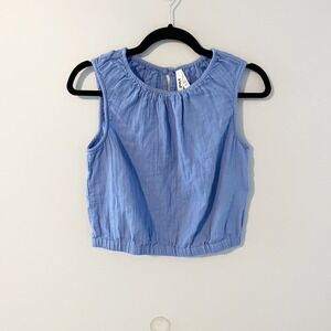 PACT Coastal Double Gauze Bubble
Hem Top Women's xs Periwinkle Beach
Vacation